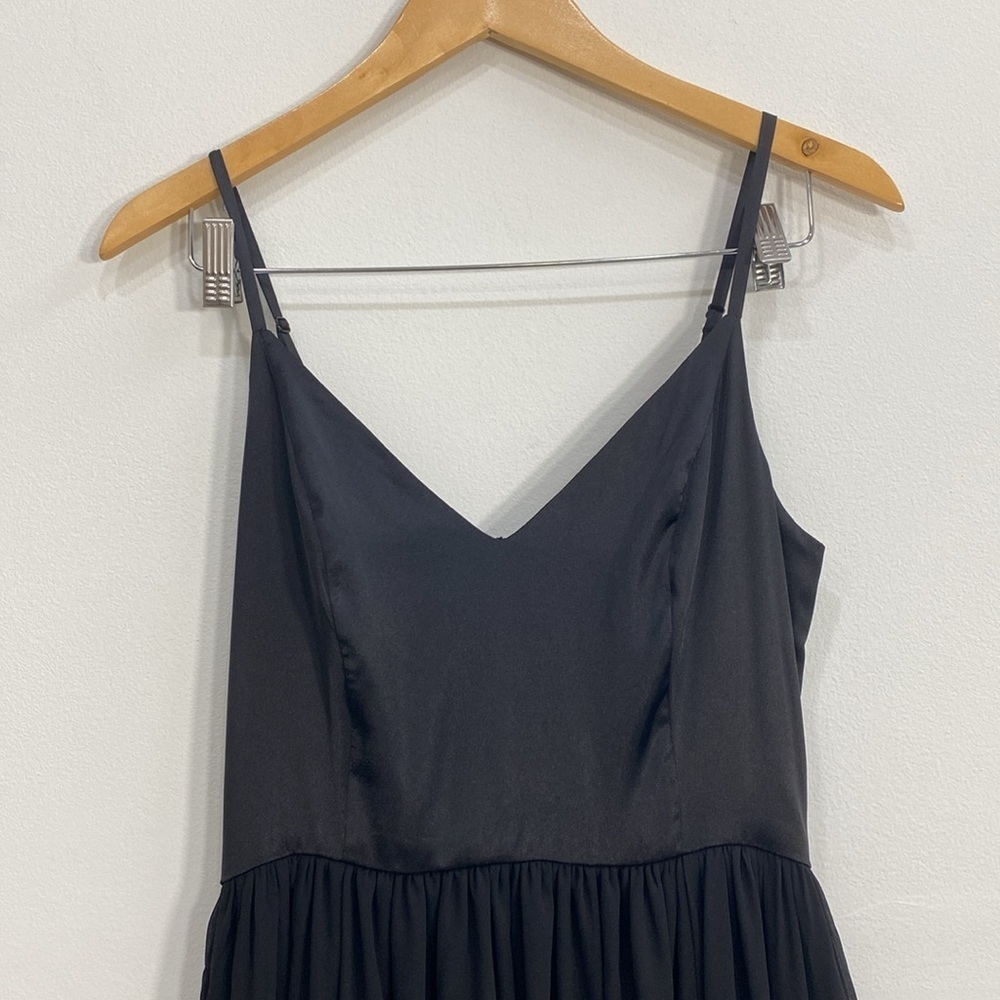 Modcloth Evening Gown Maxi Spaghetti Strap  Bridesmaids Black Tie Women's - Picture 5 of 14